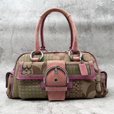 COACH Soho Y2K Handbag Mini Boston Bag Shoulder Bag Shoulder Turn