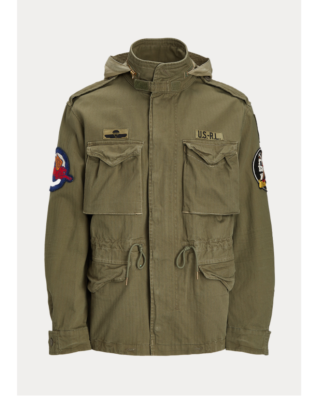 NWT Men's Polo Ralph Lauren M-65 Combat Military Army Skull Patch