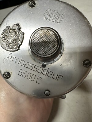 RARE VINTAGE ABU Garcia AMBASSADEUR 5500C Rare Rocket Blue Fishing