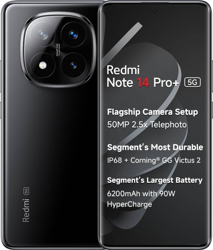 REDMI Note 14 Pro Plus 5G Titan Black 512 GB 12 GB RAM Global