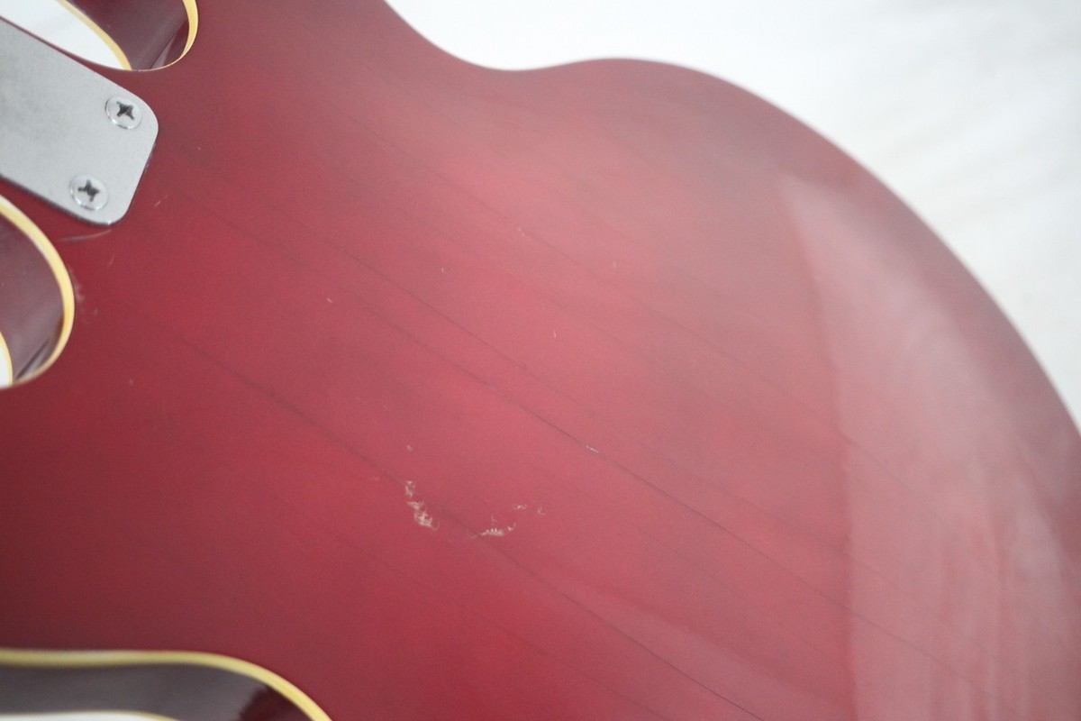 Greco) 60s EB-135 MIJ Vintage Retro Full Hollow Bass Red 1PU 2.7kg