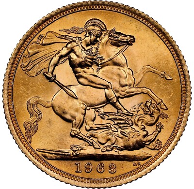 Great Britain - 1963 Elizabeth II Sovereign - NGC MS64 - SUPER PQ