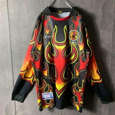 Japan National Team 1998 GK Flame Jersey Asics Kawaguchi World Cup