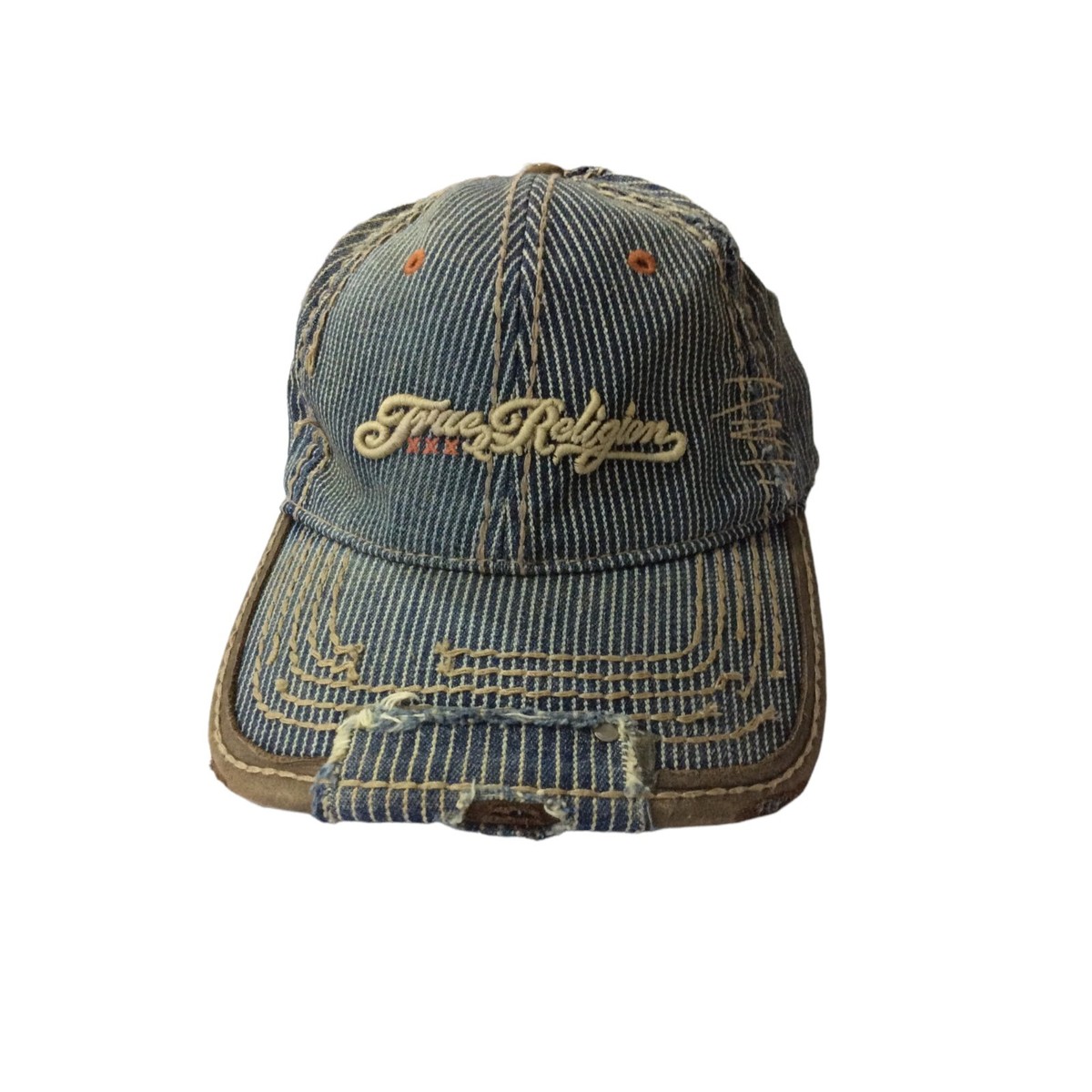 True Religion ギター刺繍キャップ True Religion Hat Cap Distressed