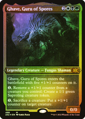 MTG FOIL ETCHED Ghave, Guru of Spores - Double Masters 2022 #498