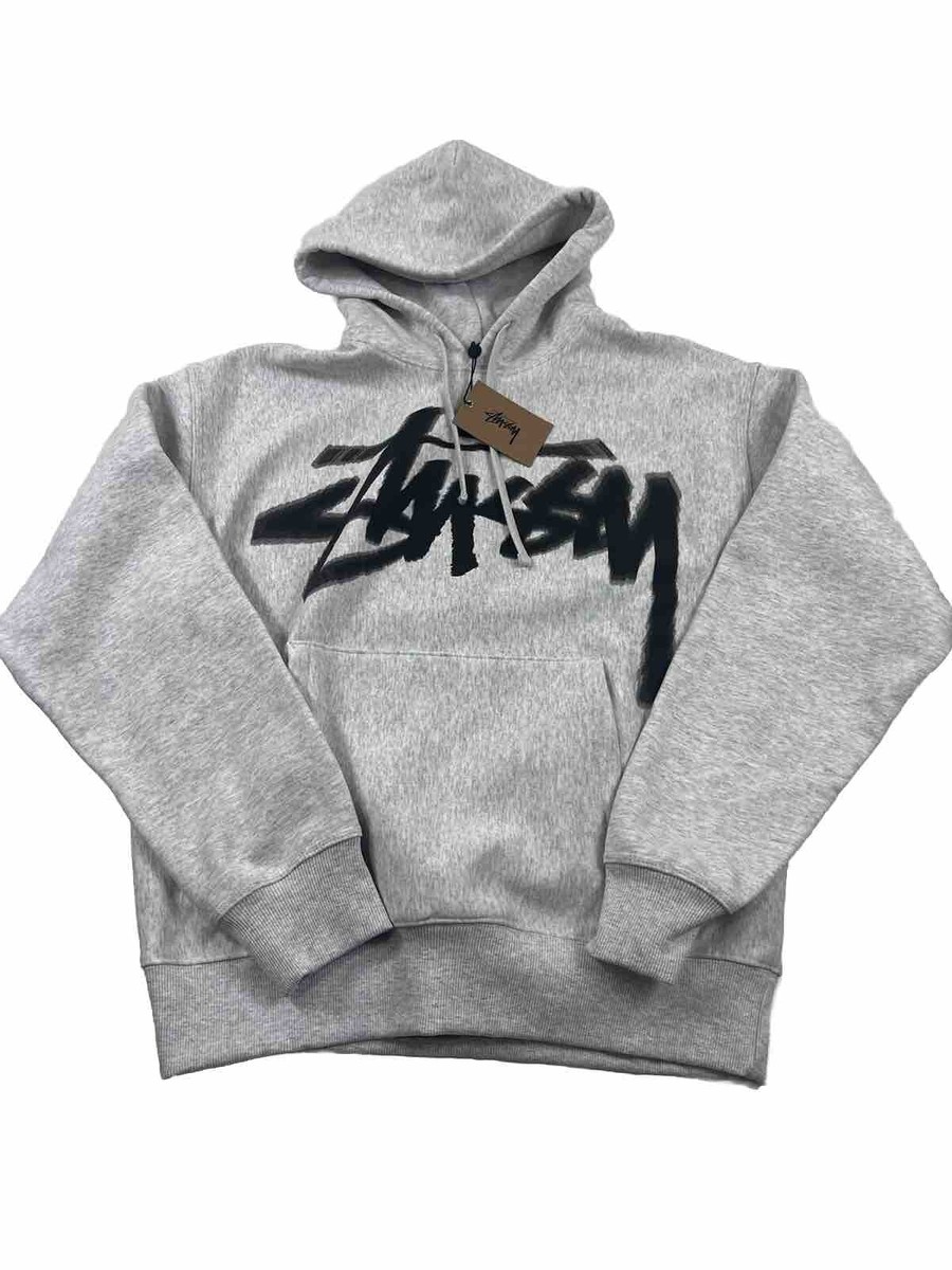Stussy dizzy stock hoodie ash grey | eBay