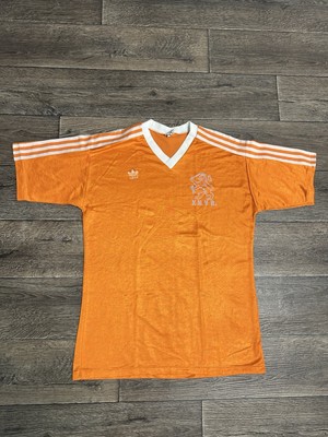 Vintage HOLLAND 80s NEDERLAND Home JERSEY FOOTBALL SOCCER ADIDAS