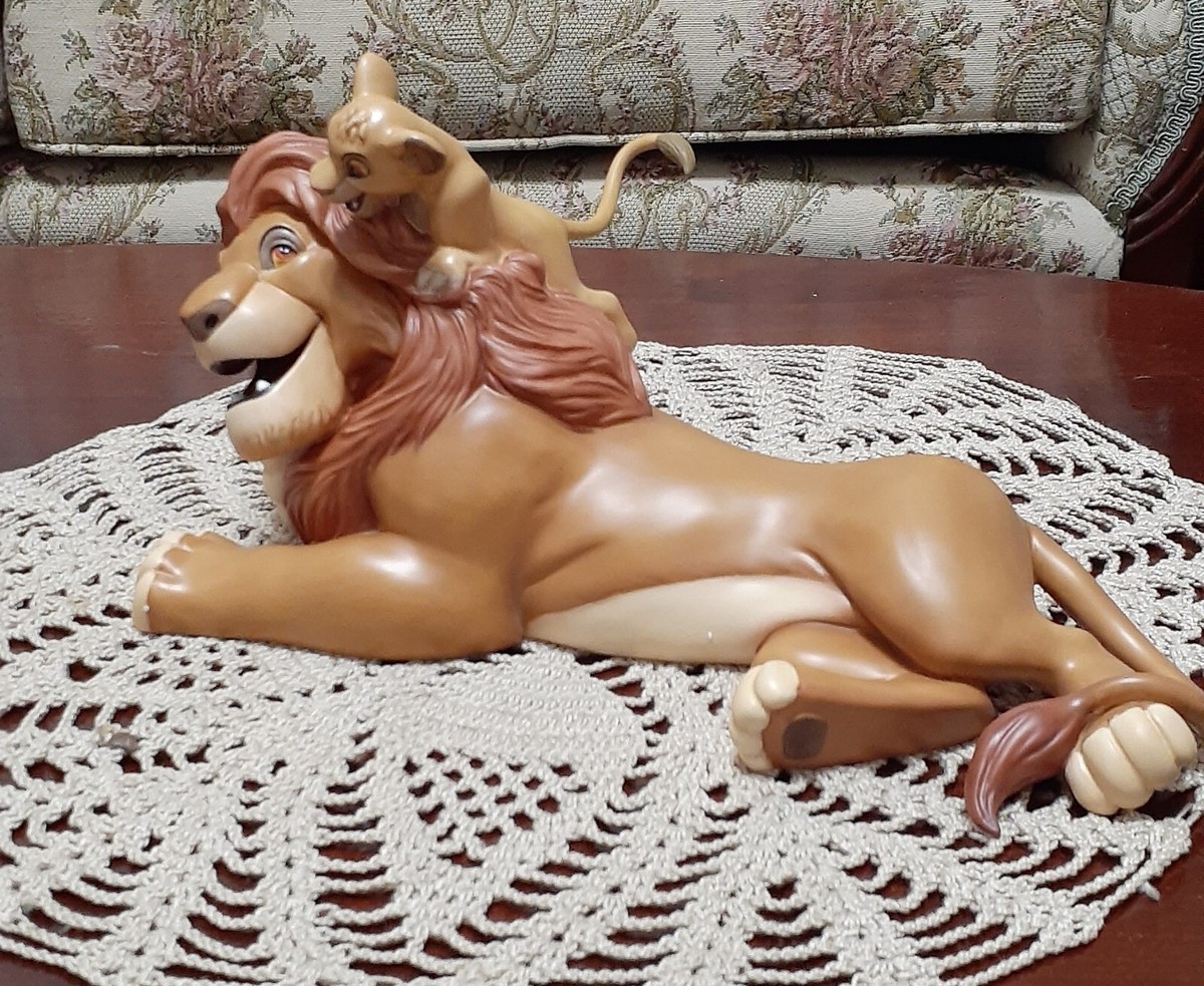 Disney~WDCC~THE LION KING~MUFASA AND SIMBA~PALS FOREVER~41085~NIB