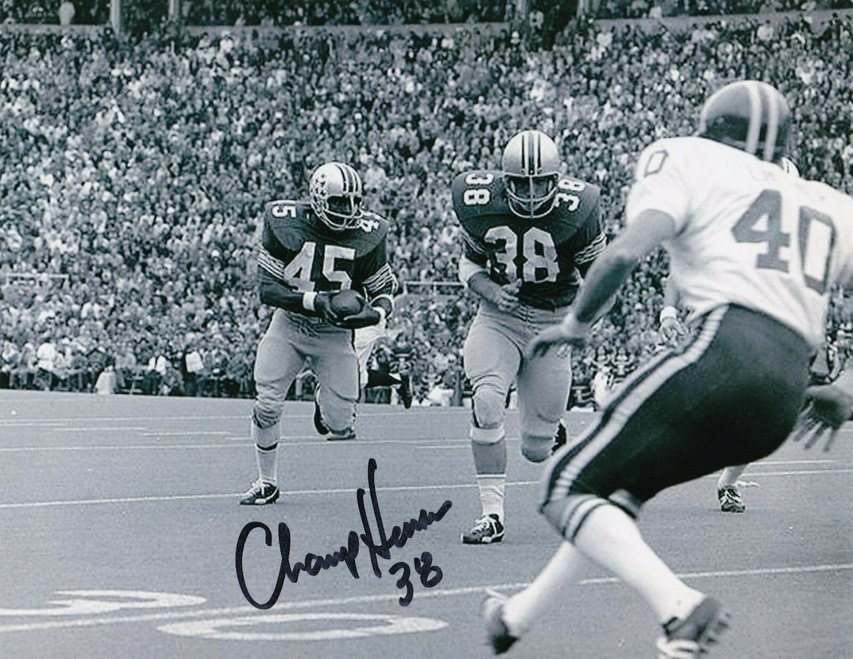CHAMP HENSON OHIO STATE BUCKEYES ACTION SIGNED 8X10 | eBay