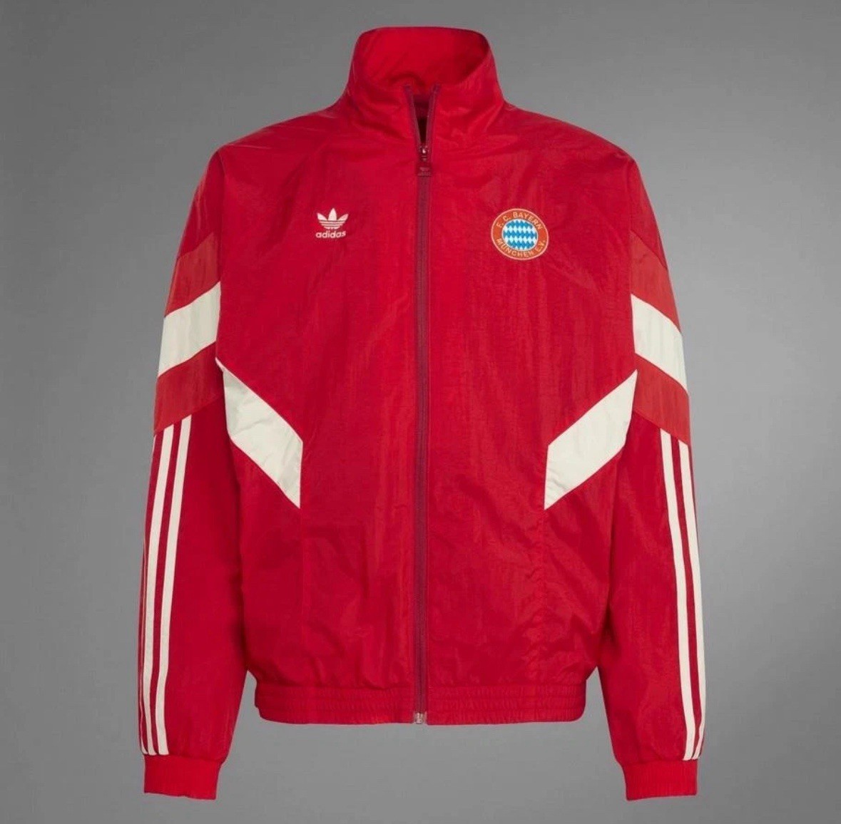 FC Bayern Munich Adidas Originals Track Jacket Soccer NWT IS6508