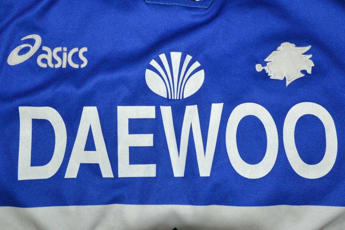 SAMPDORIA ITALY 1997/1998 HOME FOOTBALL SHIRT ASICS SIZE L ADULT