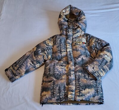 The North Face X Gucci Forest Print Down 700 Coat Jacket Women Sz