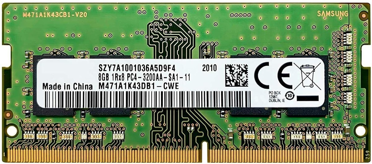 Samsung 8GB DDR4 SODIMM 3200 MHz PC4-25600 Laptop Memory RAM