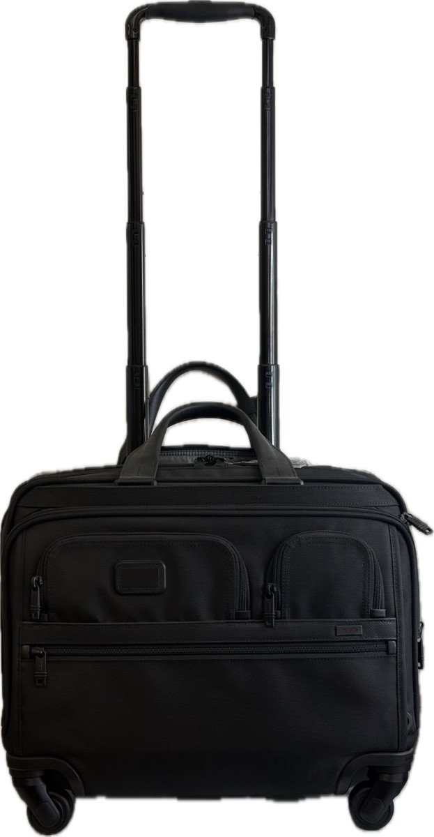 極美品】TUMI 26627D2 4 wheel deluxe brief Deluxe 4 Wheeled Laptop