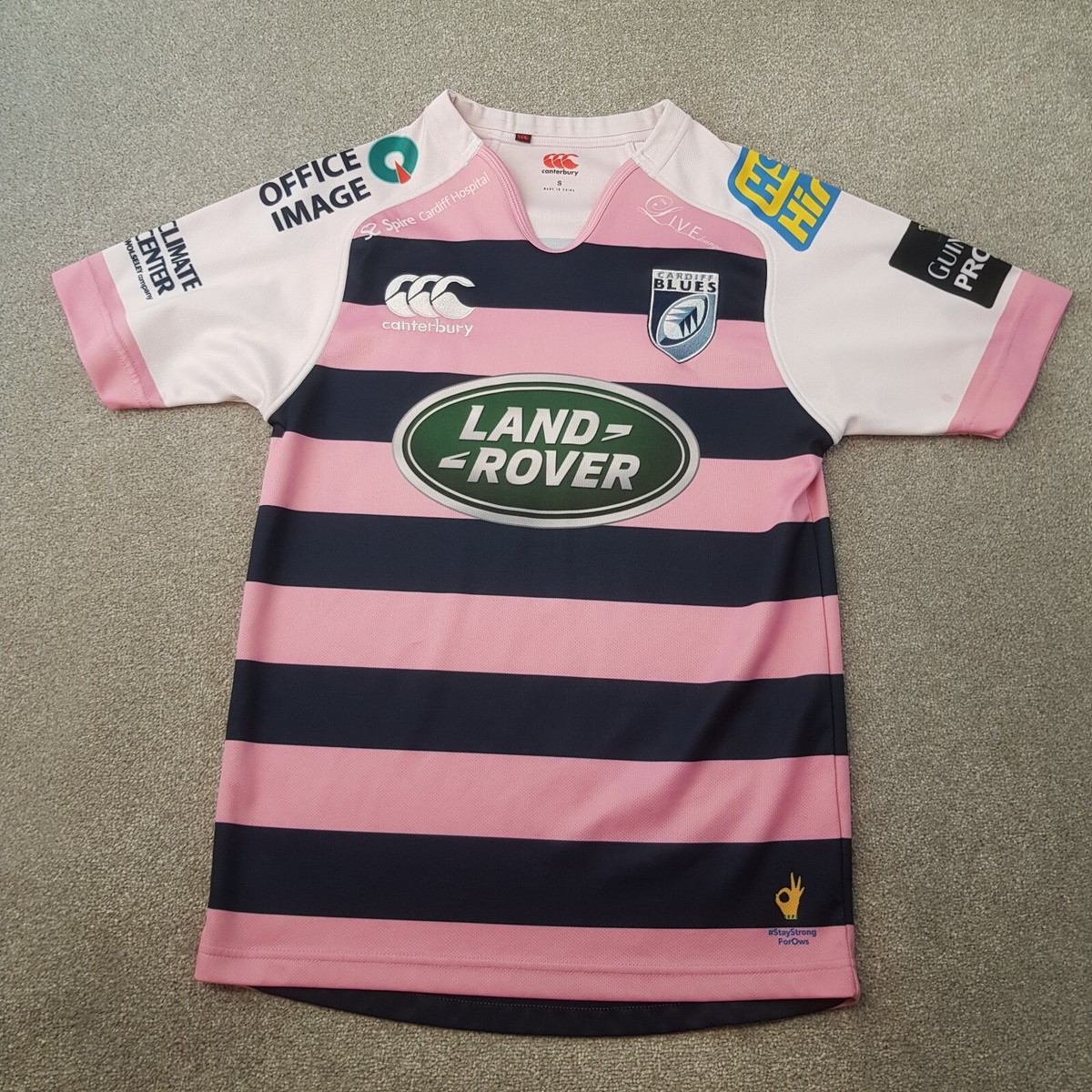 デッドストック canterbury CARDIFF BLUES Jersey2