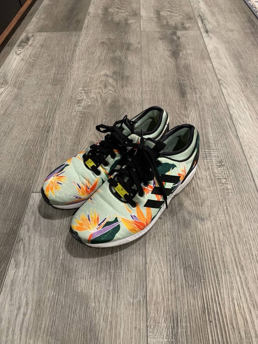 FLUX 花柄ビンディング オリーブグリーン GS FLUX 花柄ビンディング