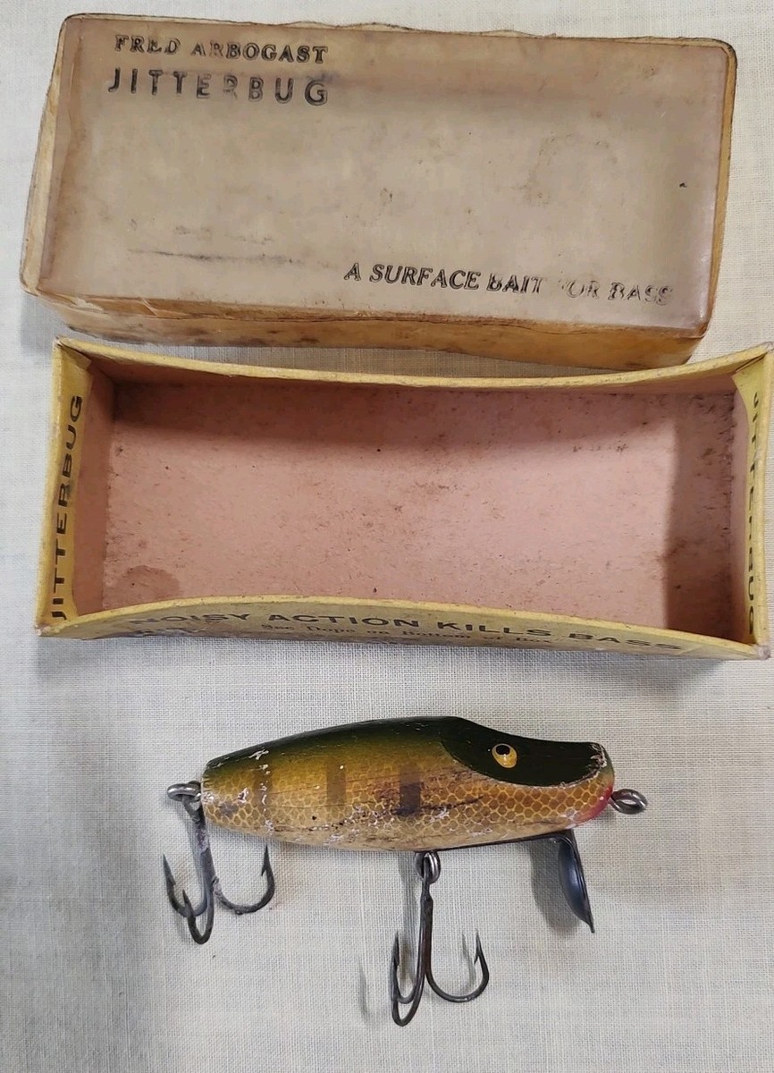 ルアー・フライ USED OLD FRED ABOGAST JITTERBUG WAR II 3 ルアー