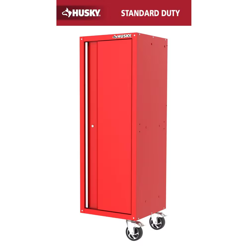 Modular 20 In. W X 20 In. D Standard Duty 3-Shelf Red Rolling Side