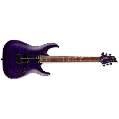 ESP LTD H-200FM See Thru Purple Electric Guitar + FREE GIG BAG - H