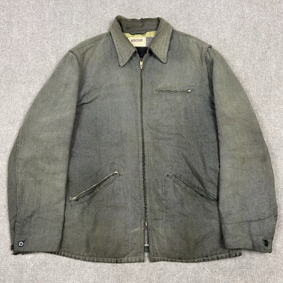 Vintage 40s 50s Hercules Salt & Pepper Whipcord Jacket Mens Medium