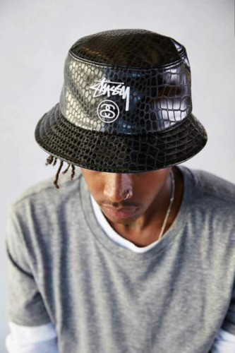 stussy Checker Knit Bucket Hat Black x White | eBay