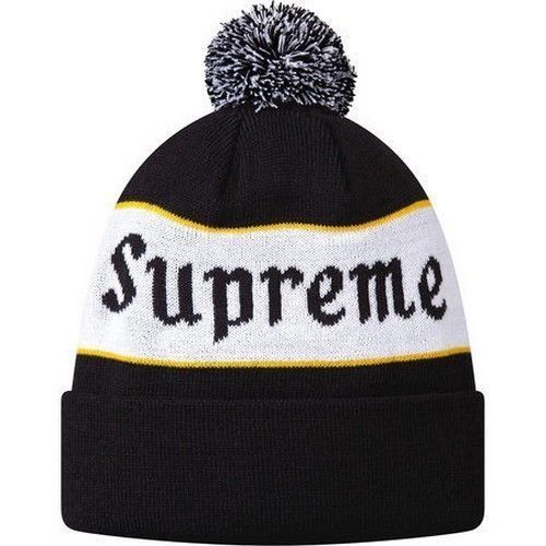 Supreme Rainbow Loose Gauge Beanie Black | eBay