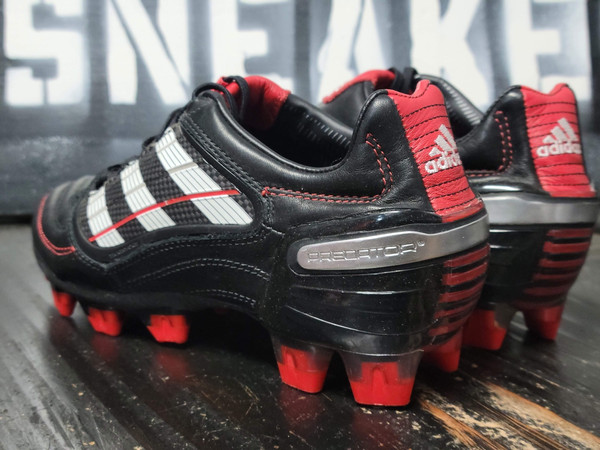 2009 Adidas Predator X FG COL Black/Red Soccer Futball Cleats