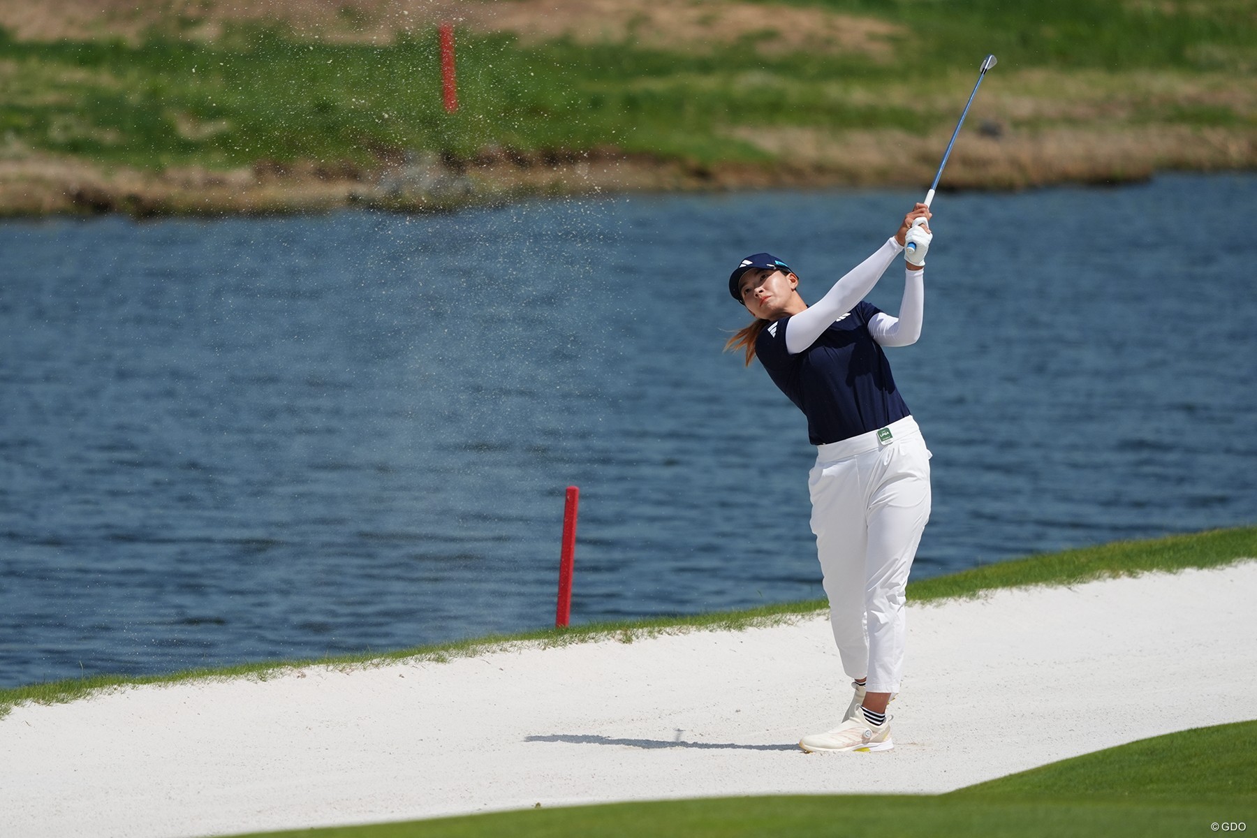 ちゃんとしたバーディが獲りたい」 渋野日向子は“ラッキー”な1打に肩を