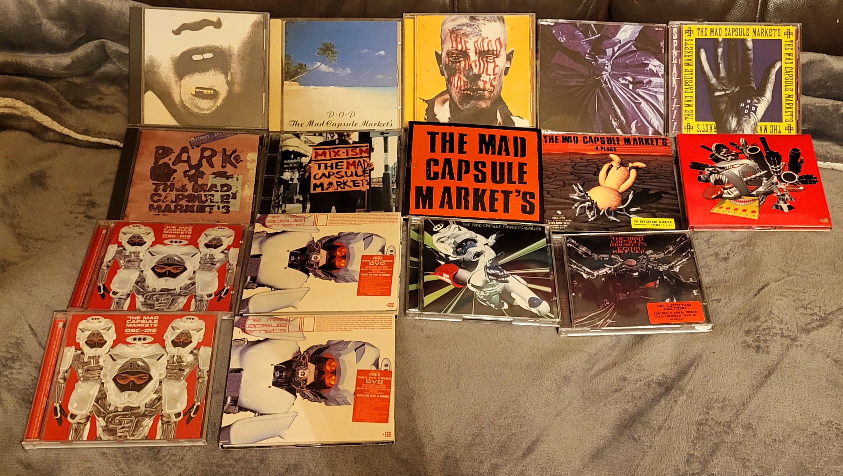 My almost complete Mad Capsule Markets album collection. : r