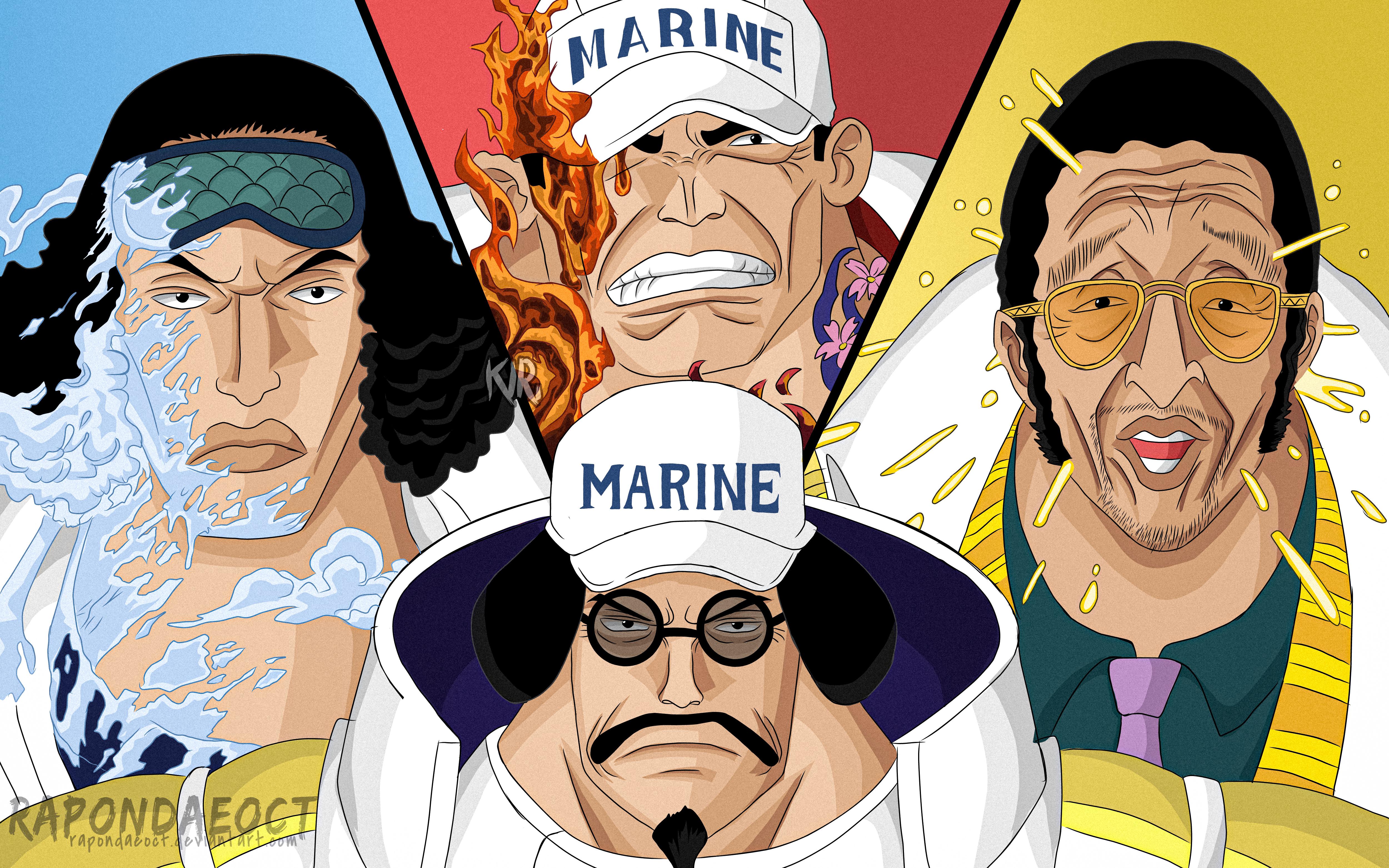 元帥センゴクと三大将 : r/OnePiece