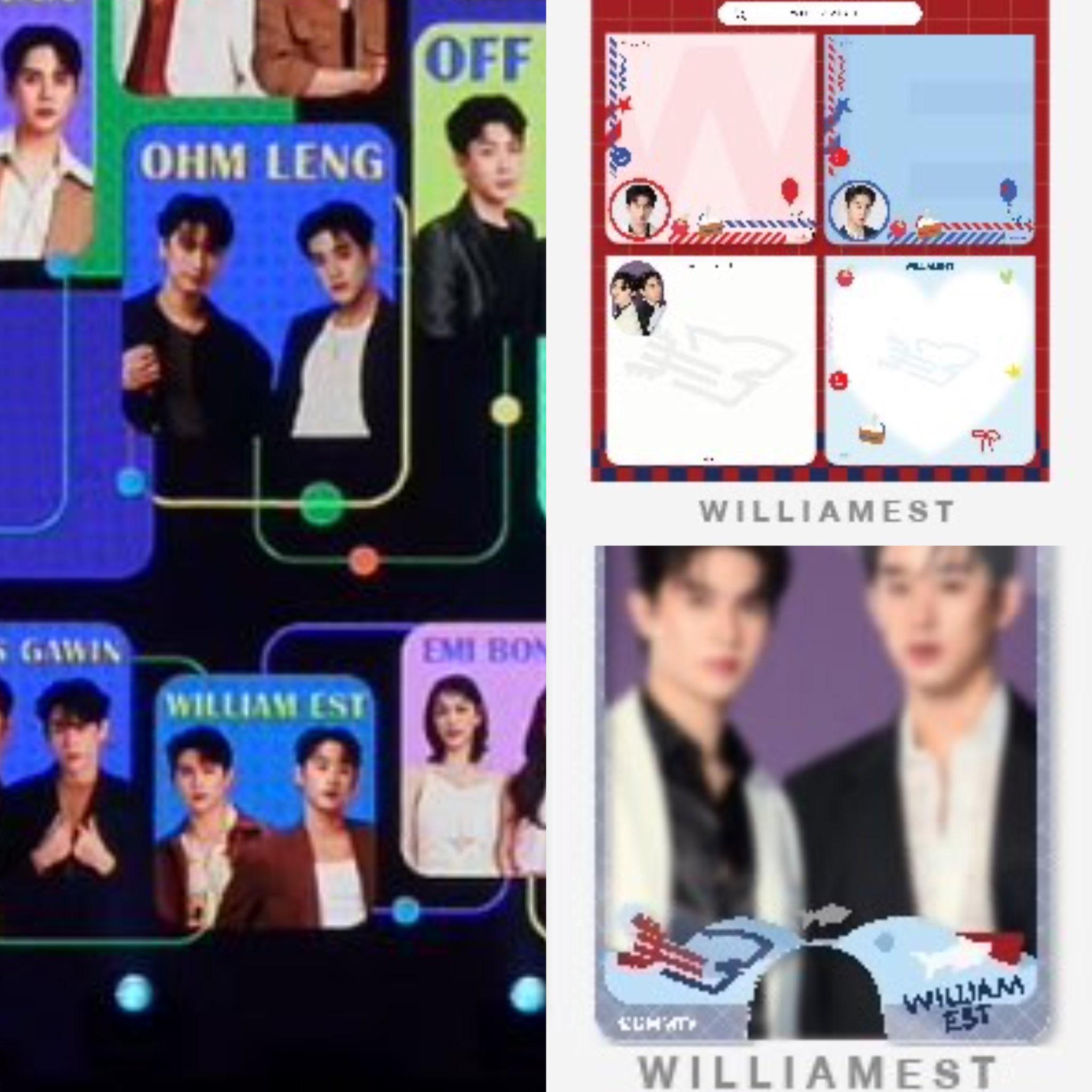 Casal oficial WilliamEst anunciado com o logotipo e as cores : r/GMMTV