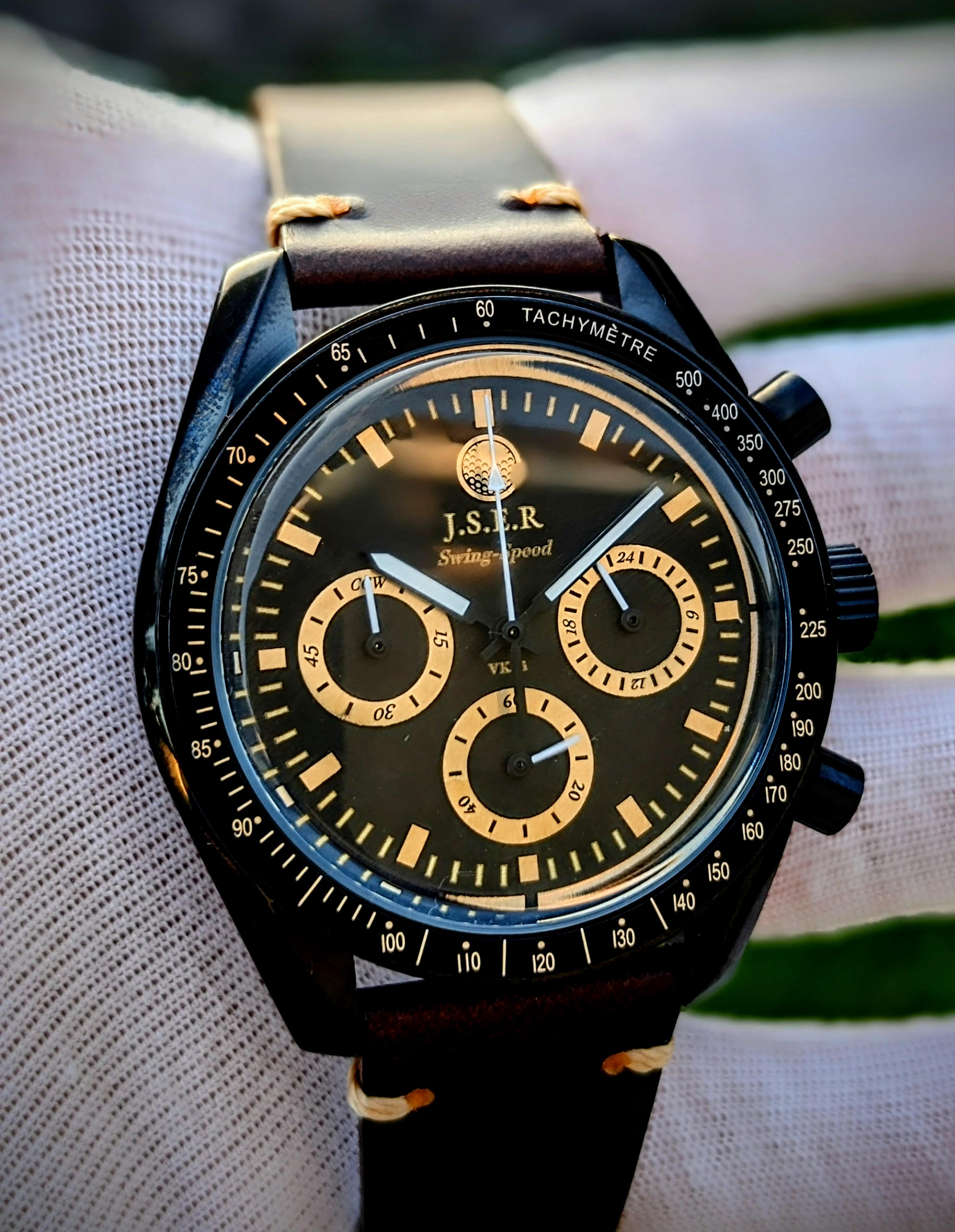 First custom VK63 Chronograph Dial. Custom designed, Lasered