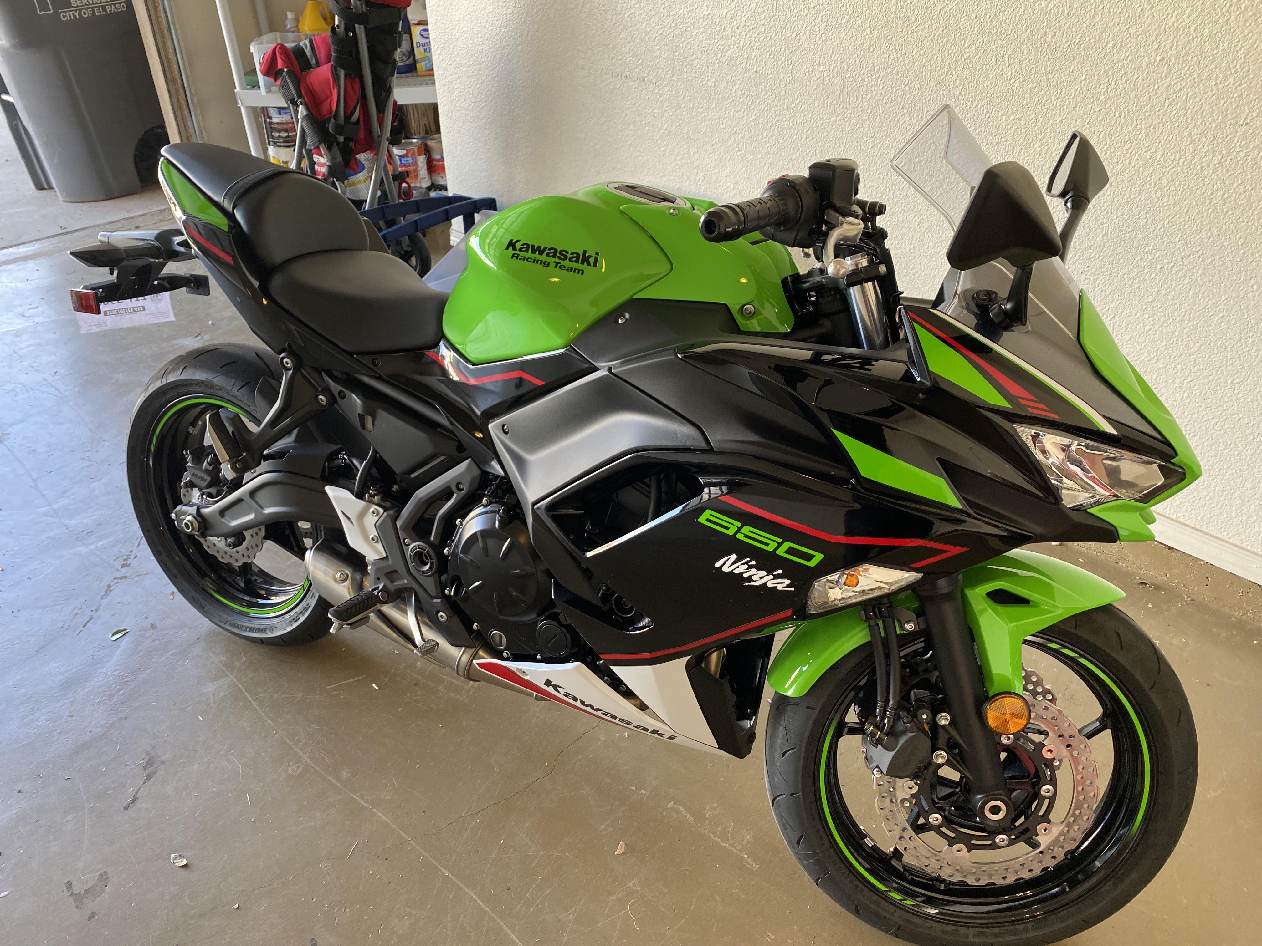 Went from a 2018 Harley Fatbob to a 2022 Ninja 650. I just wish I