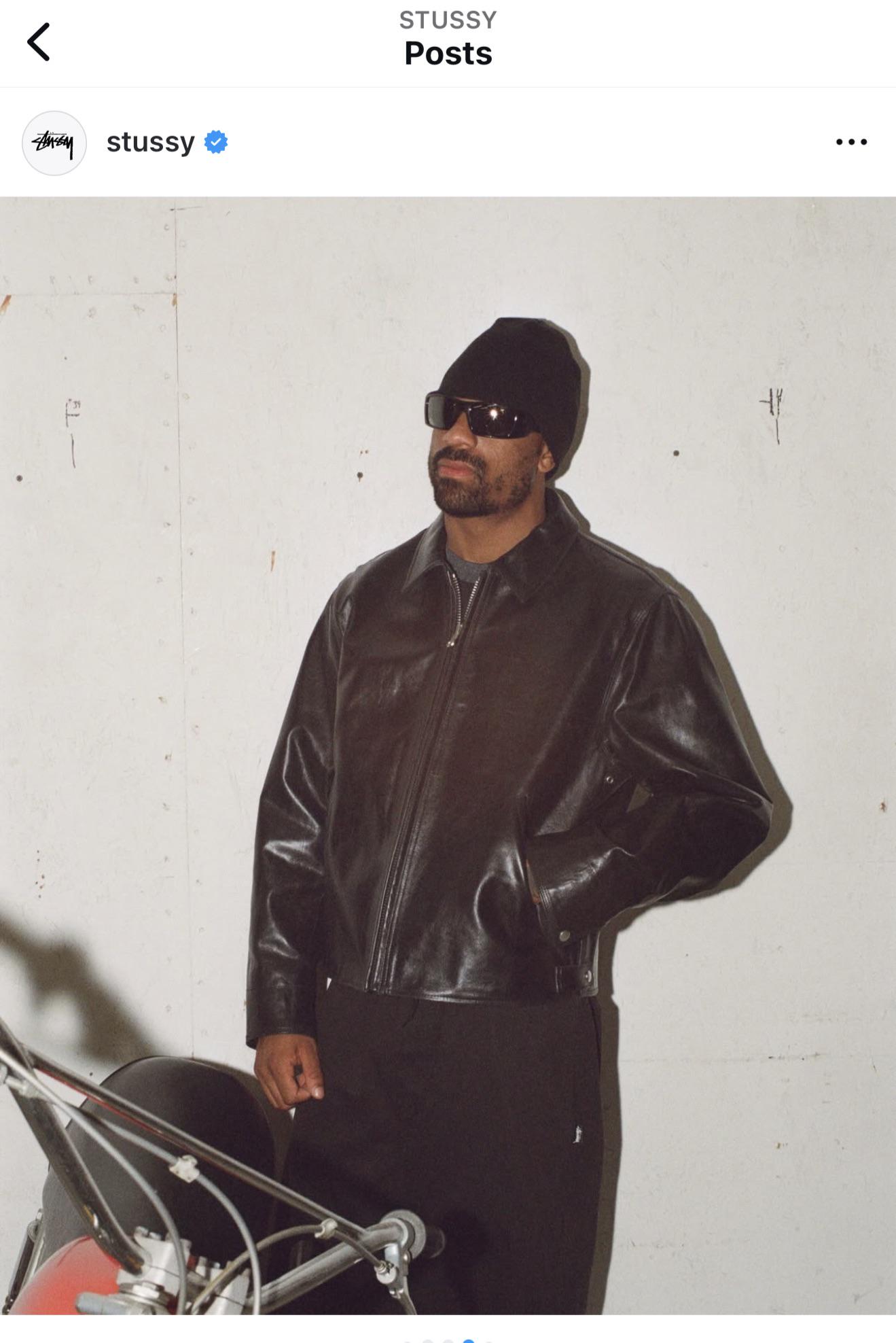 SS '25 leather jacket : r/stussy