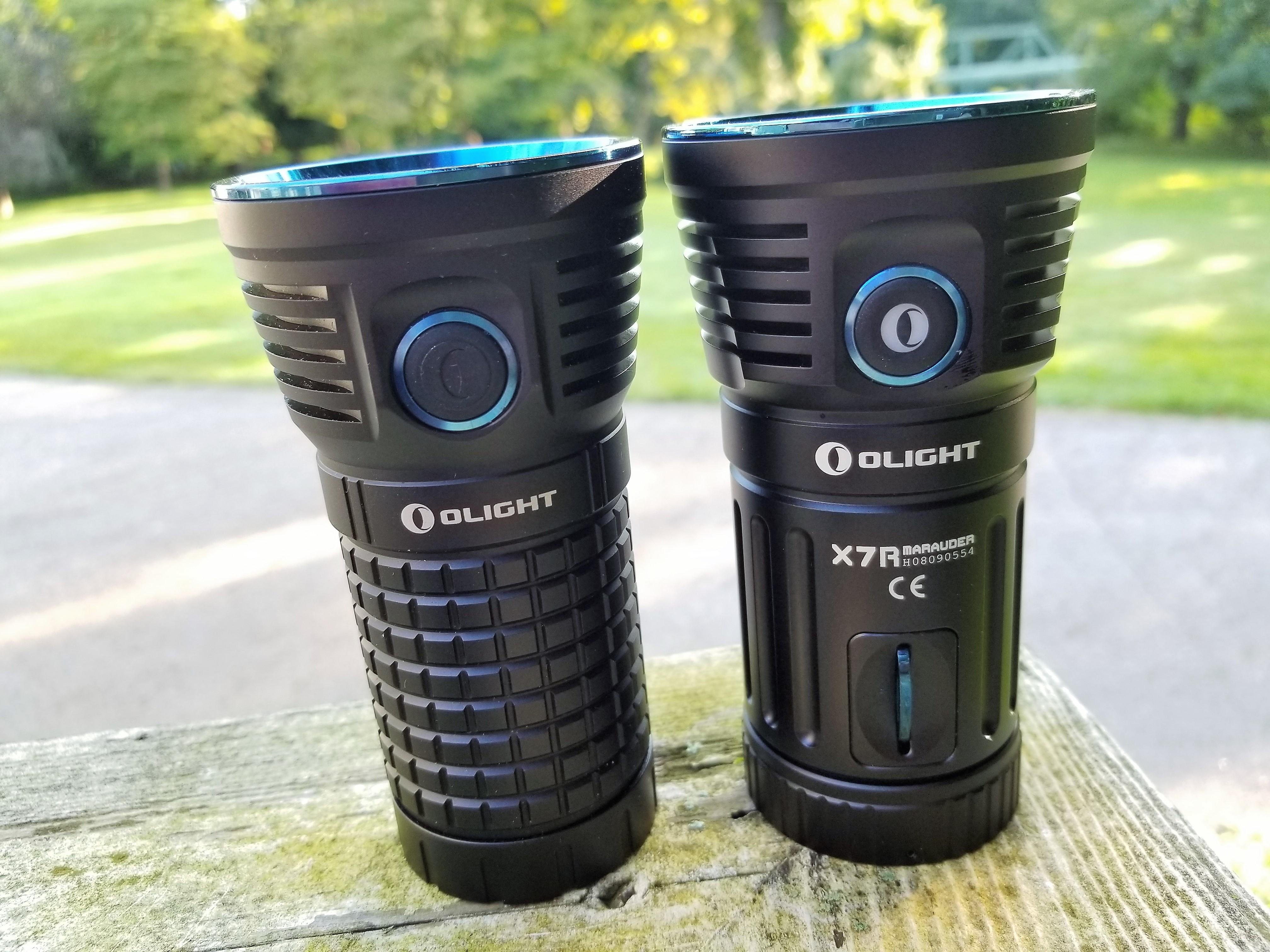 左）Olight X7 Marauder（右）NEW Olight X7R Maruader：2つの#懐中