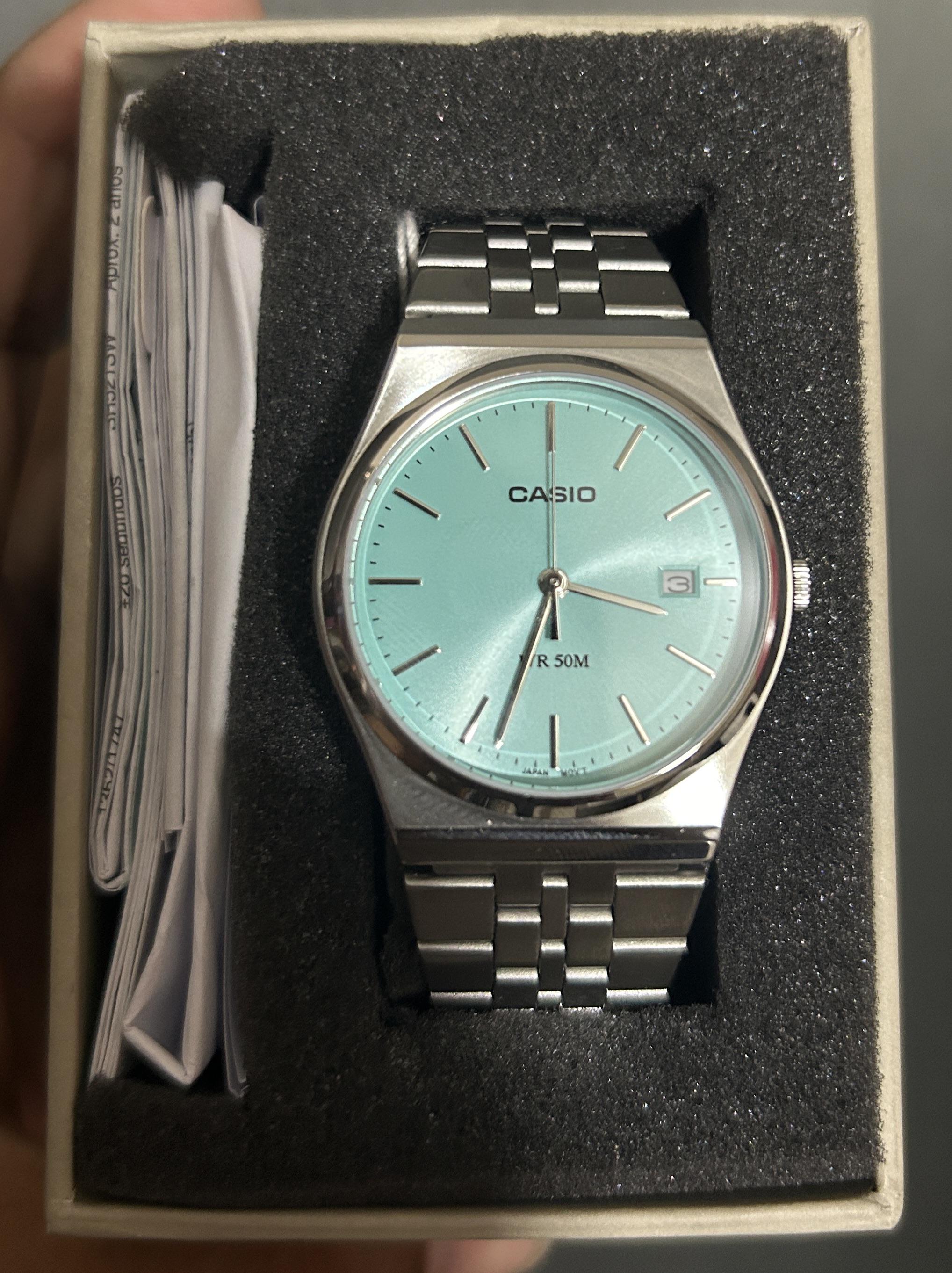 今年はこれでスタート！カシオのティファニーブルー⌚ : r/watchesindia