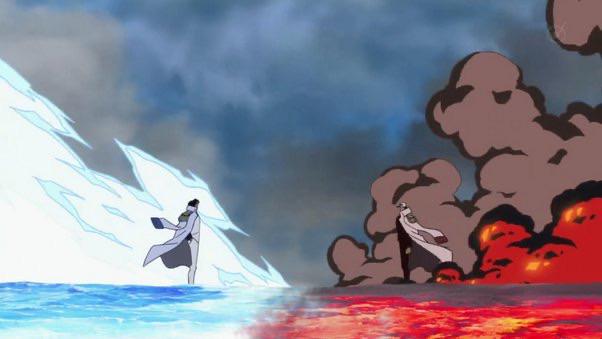 赤犬のマグマも青雉の氷も、お互いの島に広がらないって変じゃない