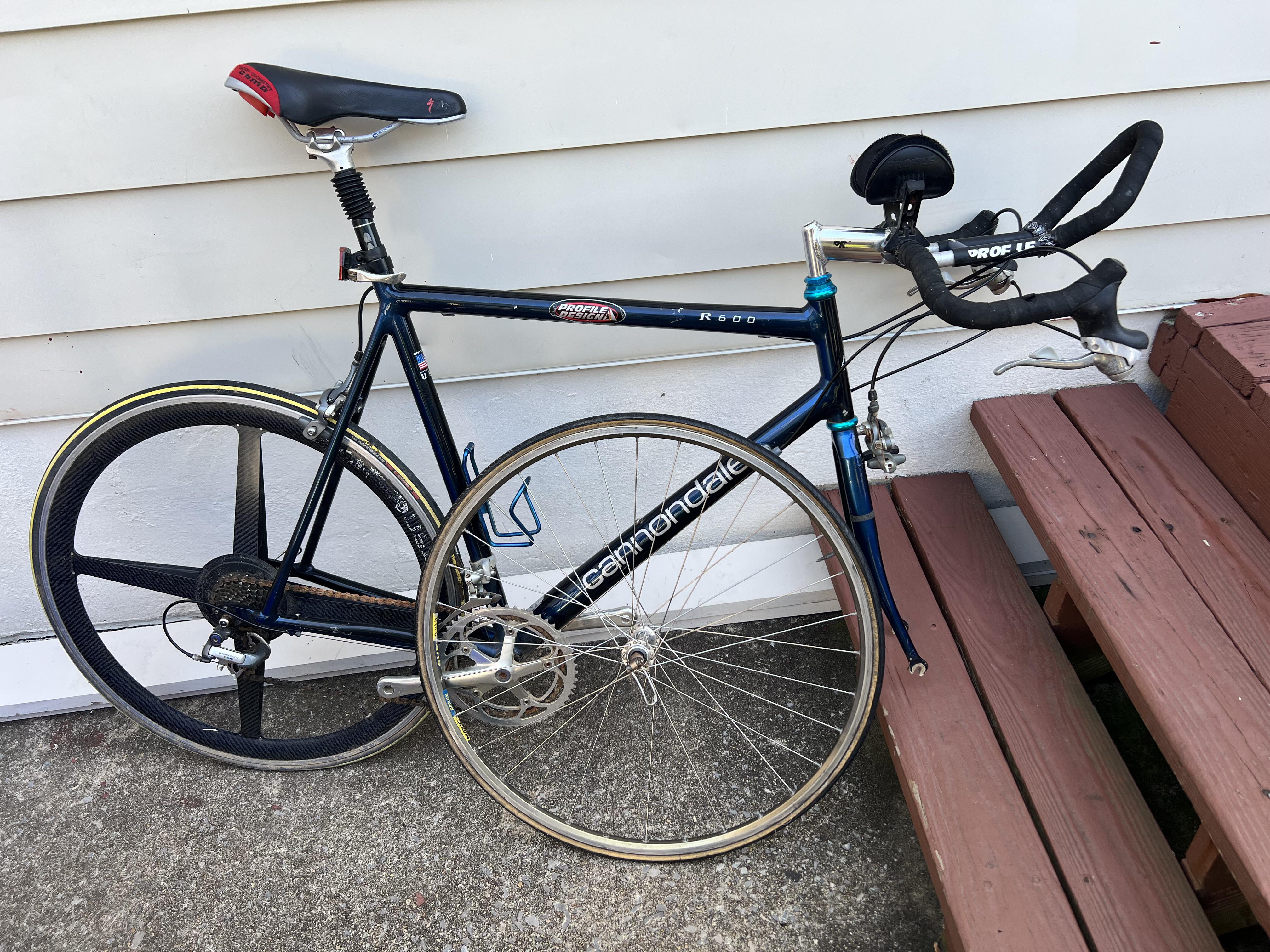 Trash Day Score 1995 Cannondale R600, Spinergy Rare Chris King
