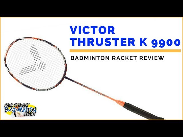 Victor Thruster K 9900 Badminton Racket Review (Neon Orange) - YouTube