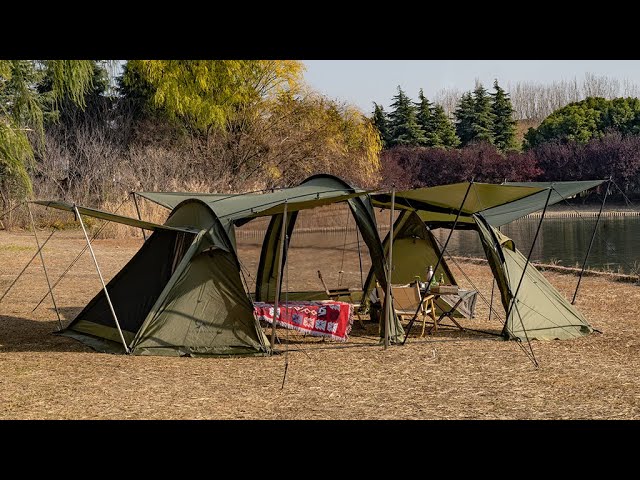 TOMOUNT トンネルテント 2ルームテントインナー付き グランドシート