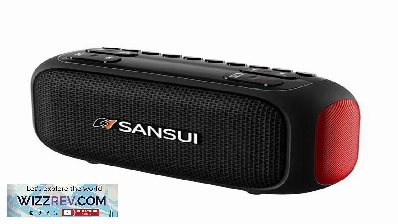 SANSUI F31 Mini bluetooth Speaker Dual 40mm Magnetic Speakers Bass