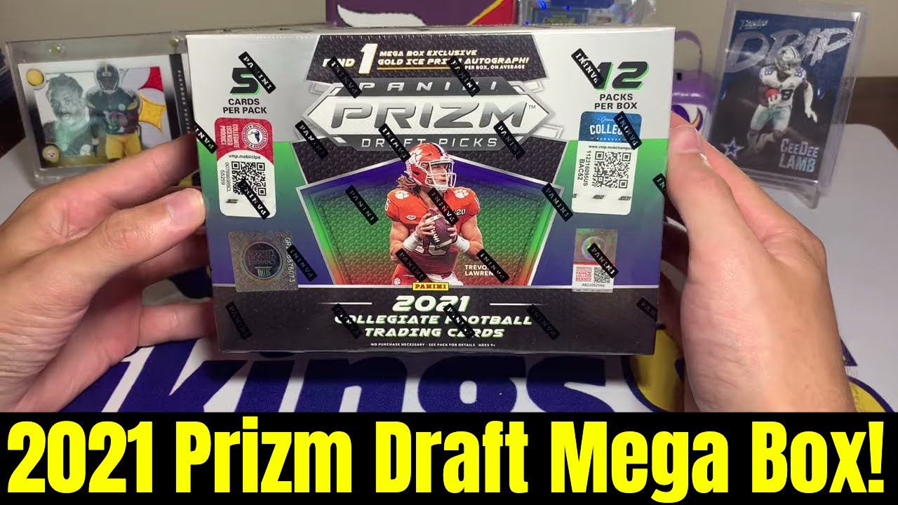 2021 Prizm Draft Picks Mega Box! So Many Gold Ice Inserts!! - YouTube