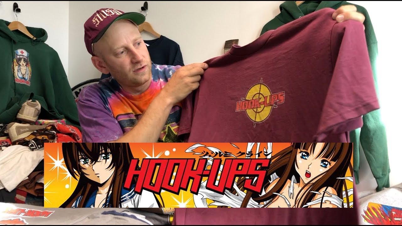 Vintage Hook-Ups Anime Skateboard T-shirt Collection - YouTube