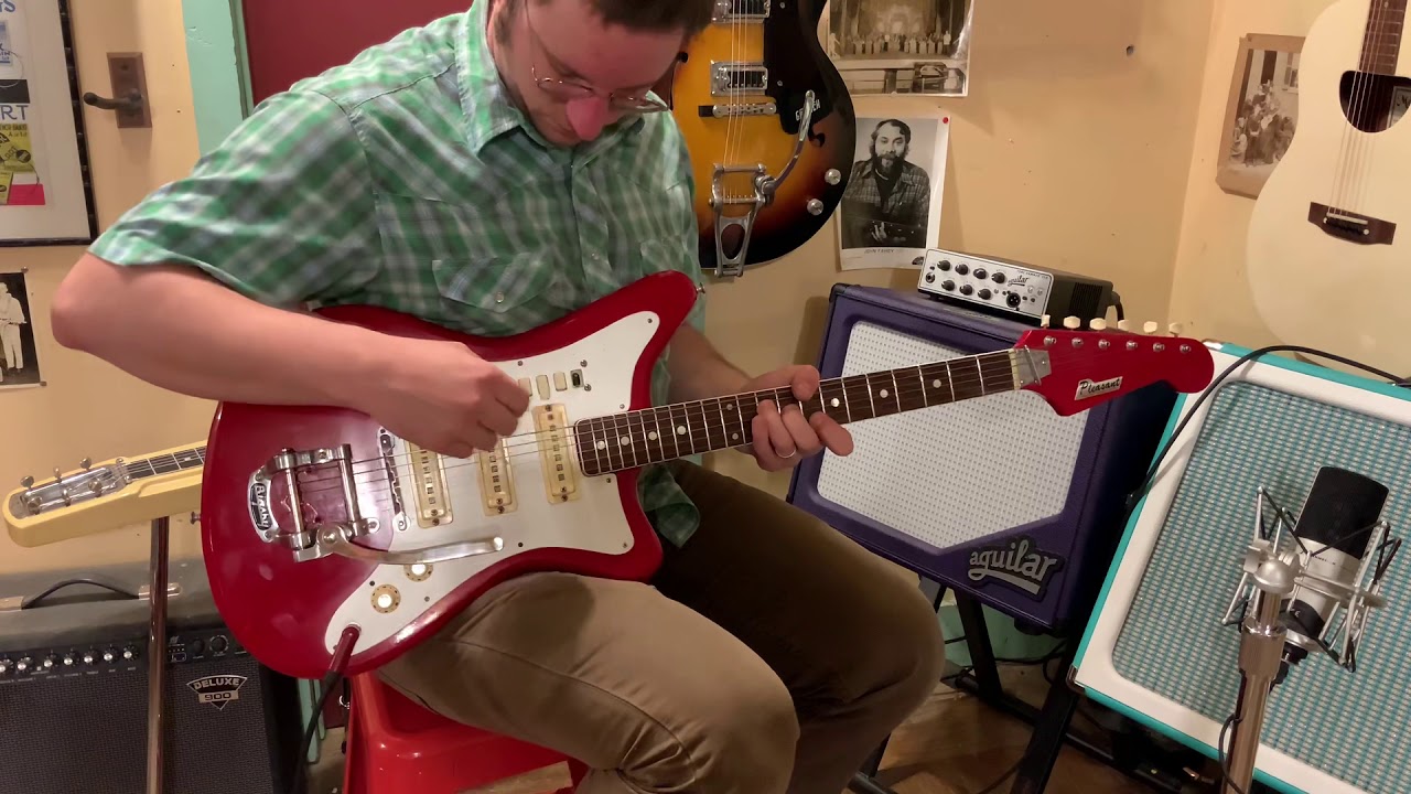 1960s Pleasant (Shinko-made, Japan) Jaguar-style electric guitar