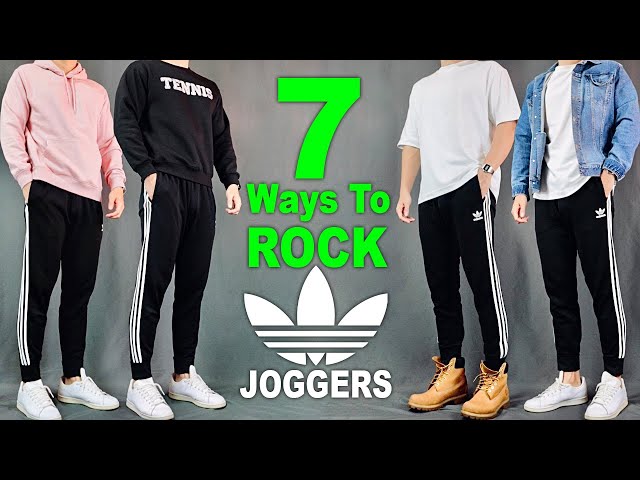 7 Ways To ROCK Adidas Joggers | Men's Outfit Ideas - YouTube