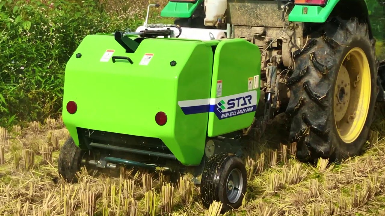 JOHNDEERE JD1320+STAR MRB0855 ミニロール 稲ワラ ロールベーラー