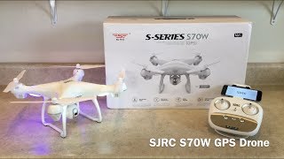 SJRC S70W GPS Drone Review - YouTube