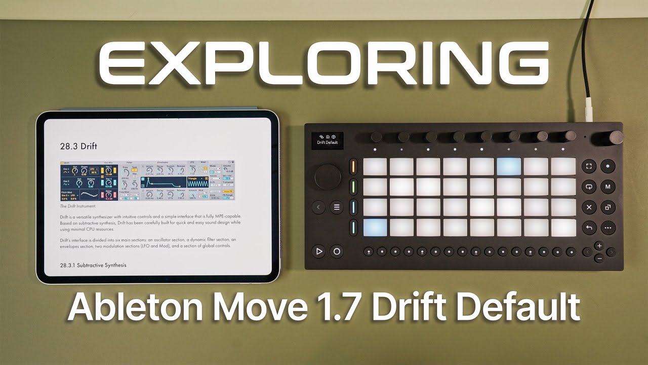 Ableton Move 1.7 - Full Drift Synth Tutorial: Every Parameter