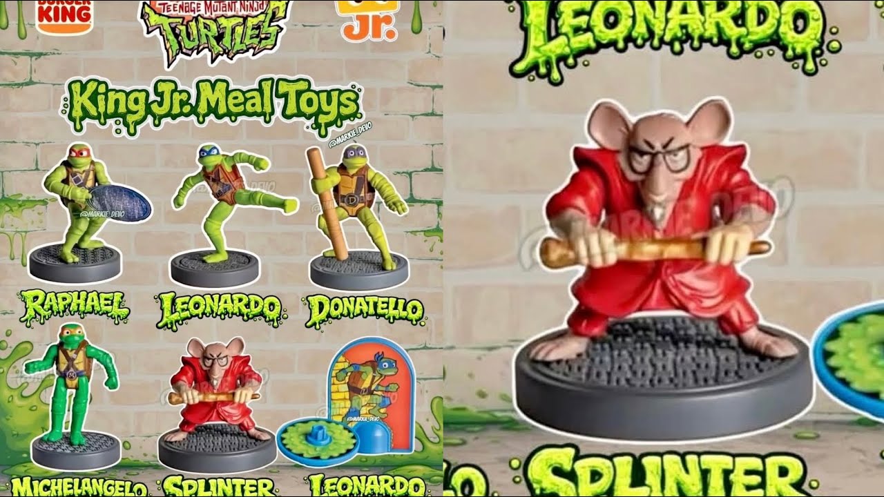New Burger King Jr Meal TMNT Teenage Mutant Ninja Turtles toys