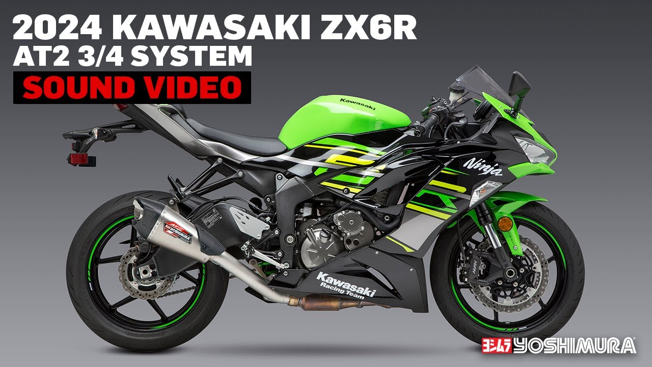 Yoshimura AT2 Slip-On Exhausts Kawasaki Ninja ZX-6R ZX636 2024